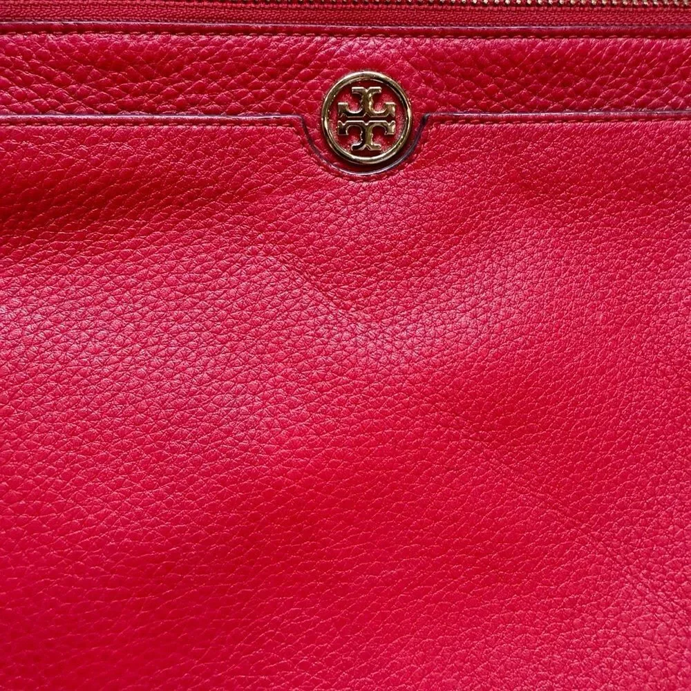 Tory Burch Vibrant Red Wristlet Clutch